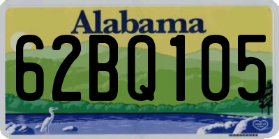 AL license plate 62BQ105