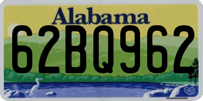 AL license plate 62BQ962