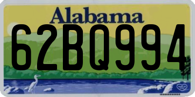 AL license plate 62BQ994