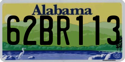AL license plate 62BR113