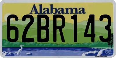AL license plate 62BR143