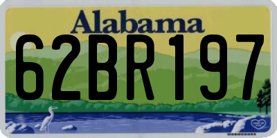 AL license plate 62BR197