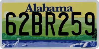 AL license plate 62BR259