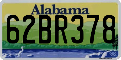 AL license plate 62BR378