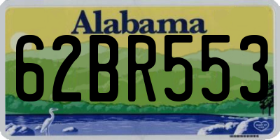 AL license plate 62BR553