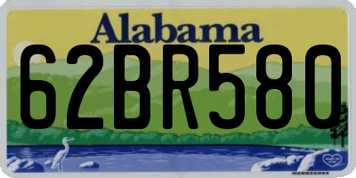 AL license plate 62BR580