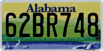 AL license plate 62BR748