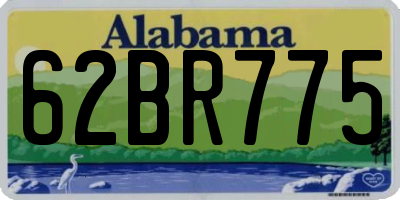 AL license plate 62BR775