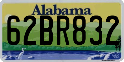 AL license plate 62BR832