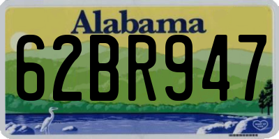 AL license plate 62BR947
