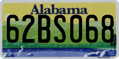 AL license plate 62BS068