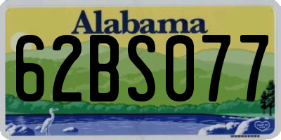 AL license plate 62BS077