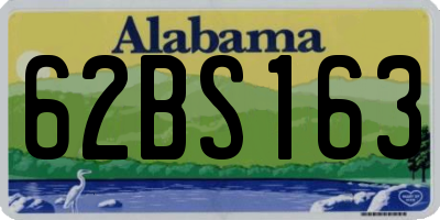 AL license plate 62BS163