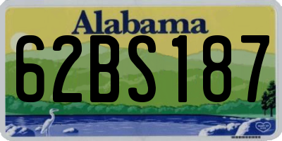 AL license plate 62BS187