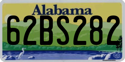 AL license plate 62BS282
