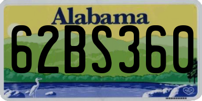 AL license plate 62BS360