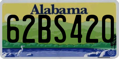 AL license plate 62BS420