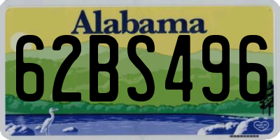 AL license plate 62BS496