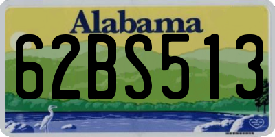AL license plate 62BS513