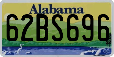 AL license plate 62BS696