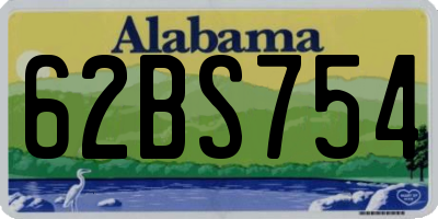 AL license plate 62BS754