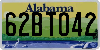 AL license plate 62BT042