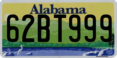 AL license plate 62BT999