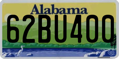 AL license plate 62BU400