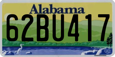 AL license plate 62BU417