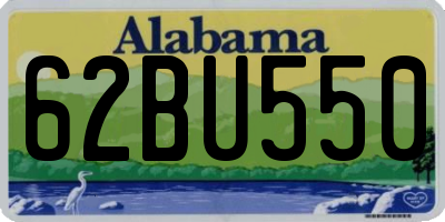 AL license plate 62BU550