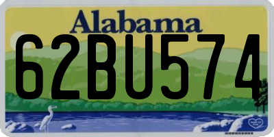AL license plate 62BU574