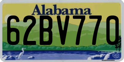 AL license plate 62BV770