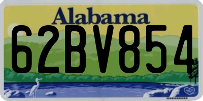 AL license plate 62BV854