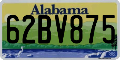 AL license plate 62BV875