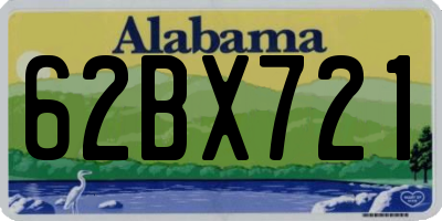 AL license plate 62BX721