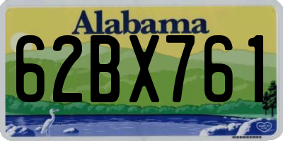 AL license plate 62BX761