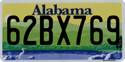 AL license plate 62BX769