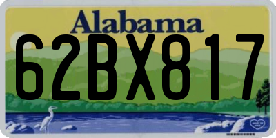 AL license plate 62BX817