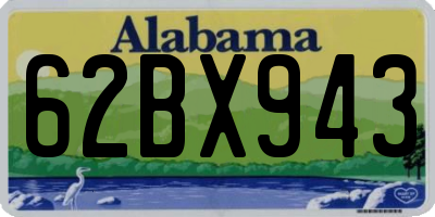 AL license plate 62BX943
