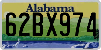 AL license plate 62BX974