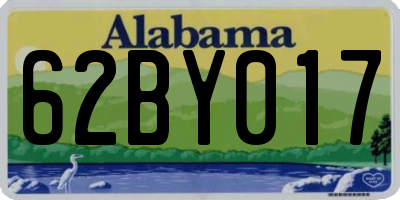 AL license plate 62BY017