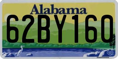AL license plate 62BY160