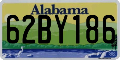 AL license plate 62BY186