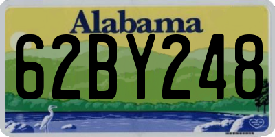 AL license plate 62BY248