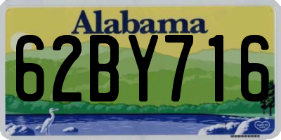 AL license plate 62BY716
