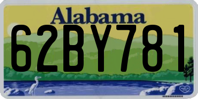 AL license plate 62BY781