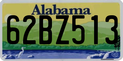AL license plate 62BZ513