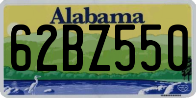 AL license plate 62BZ550