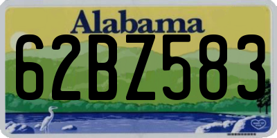 AL license plate 62BZ583