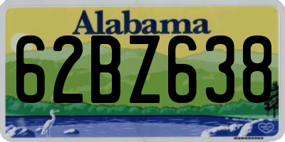 AL license plate 62BZ638